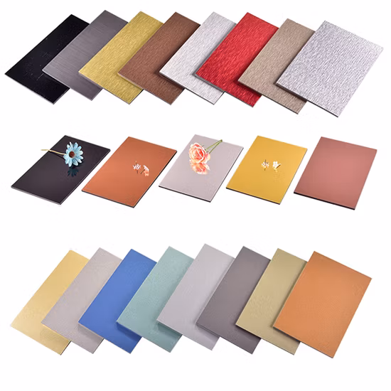 Алюминиевые композитные панели (1220Х2440Х4мм) 0, 21 мм для обшивки стен зданий оптовые цены Алюминиевые композитные панели матовые